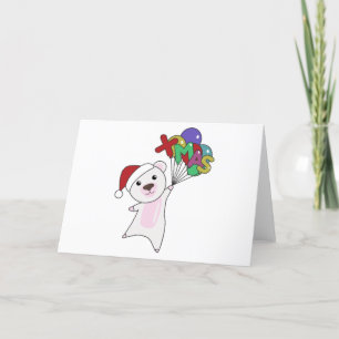 Tarjeta Festiva Navidades polacos niegan a animales de invierno os