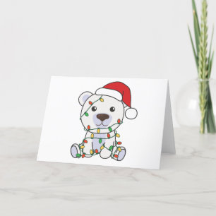 Tarjeta Festiva Navidades Polar Oso Animales De Invierno Osos Pola
