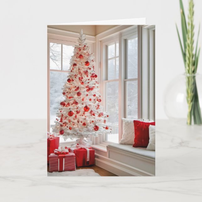 Tarjeta Festiva Navidades por la mañana (Anverso)