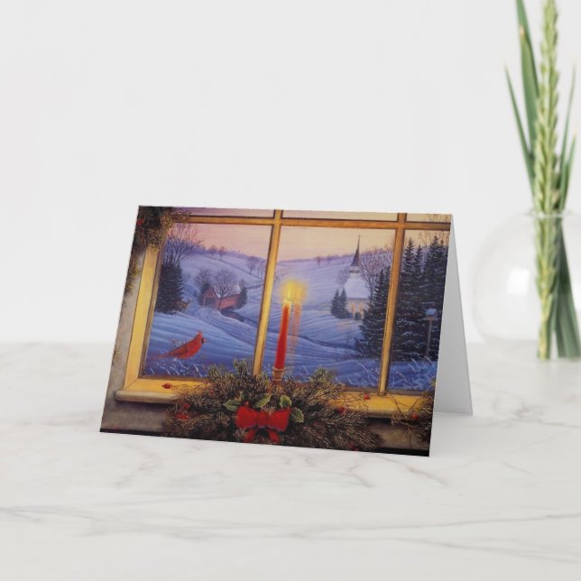 Tarjeta Festiva Navidades por la mañana (Anverso)