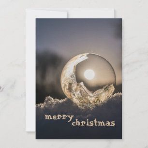 TARJETA FESTIVA NAVIDADES POR LA NOCHE CON LUNA