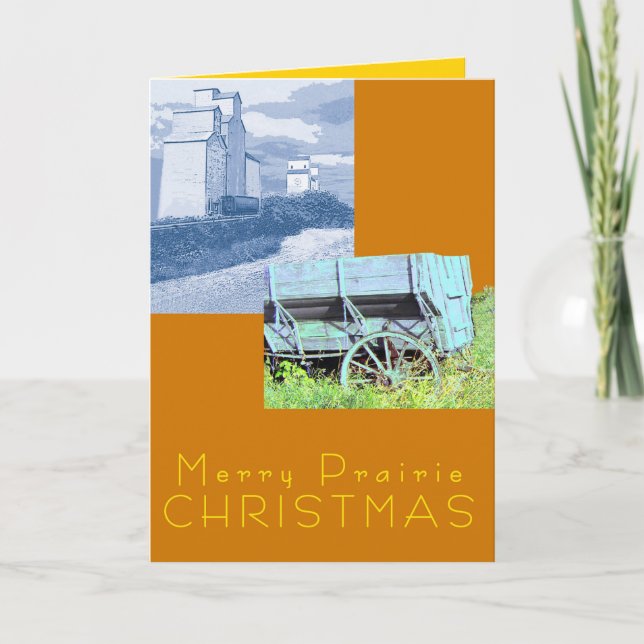 Tarjeta Festiva Navidades Prairie (Anverso)