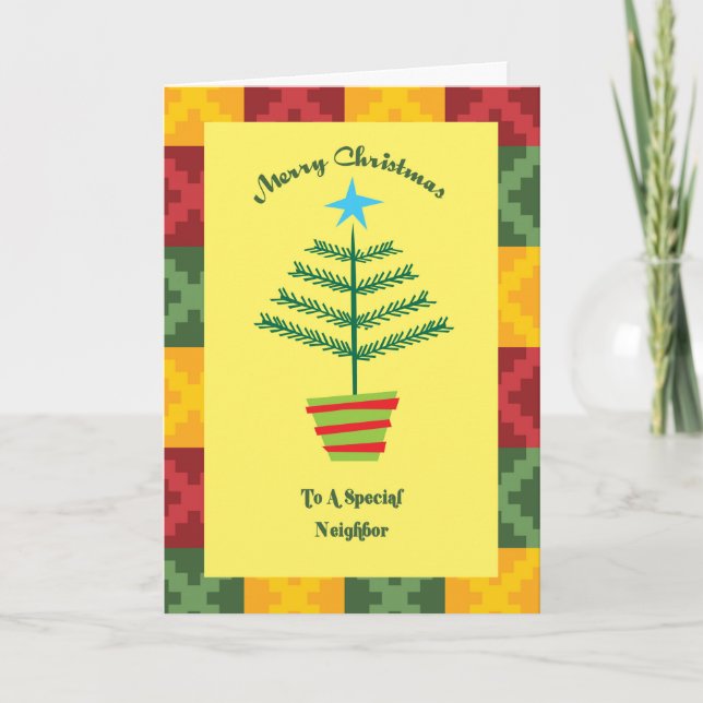 Tarjeta Festiva Navidades primos vecinos (Anverso)