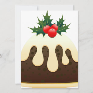 Tarjeta Festiva navidades puddings