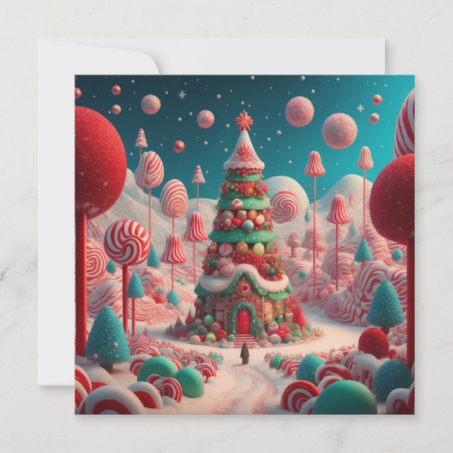 Tarjeta Festiva Navidades pueden aterrizar A (Anverso)