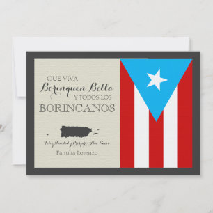 Tarjeta Festiva Navidades puertorriqueños: Bandera Patriótica