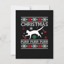 Tarjeta Festiva Navidades Purr Purr Purr