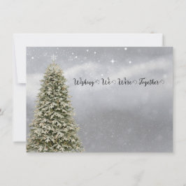 Tarjeta Festiva Navidades Que Deseaban Estar Juntos