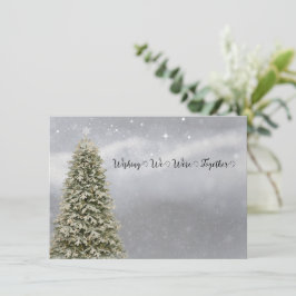Tarjeta Festiva Navidades Que Deseaban Estar Juntos