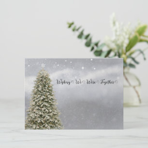 Tarjeta Festiva Navidades Que Deseaban Estar Juntos