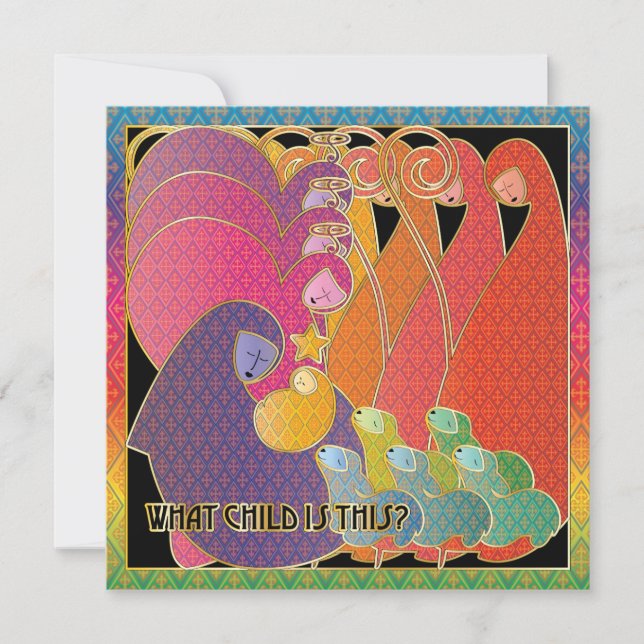 Tarjeta Festiva Navidades ¿Qué Niño Es Esto? (Anverso)