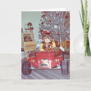 Tarjeta Festiva Navidades Racer