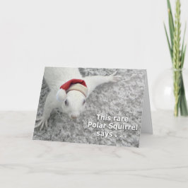 Tarjeta Festiva Navidades raros ardilla