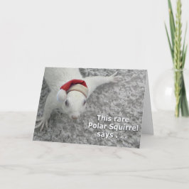 Tarjeta Festiva Navidades raros ardilla