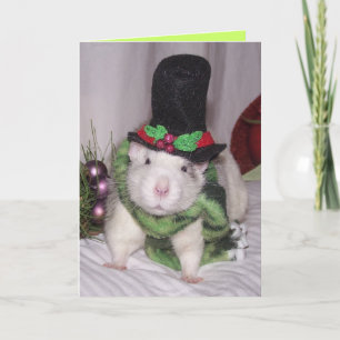 Tarjeta Festiva Navidades Rattie