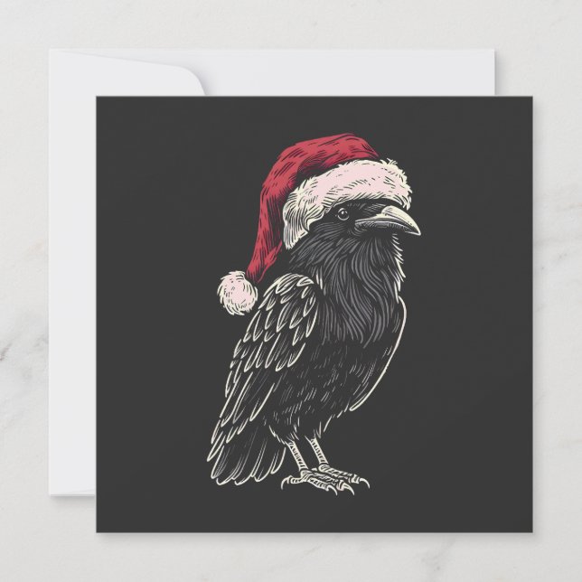 Tarjeta Festiva Navidades Raven (Anverso)