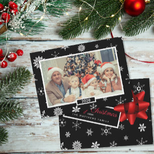 Tarjeta Festiva Navidades realistas dan foto de Personalizado