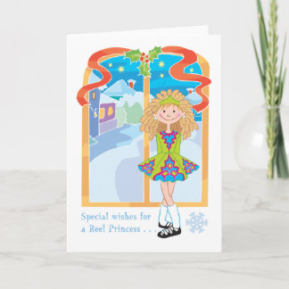 Tarjeta Festiva Navidades Reel Blonde