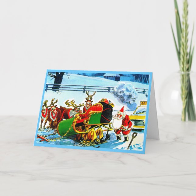 TARJETA FESTIVA NAVIDADES REINDEER (Anverso)