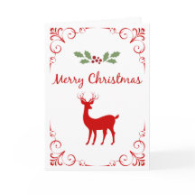 Navidades Reindeer Holly Classic Elegant