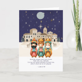 Tarjeta Festiva Navidades religiosos Natividad Escena y Escritura