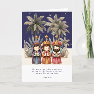 Tarjeta Festiva Navidades religiosos Natividad Escena y Escritura