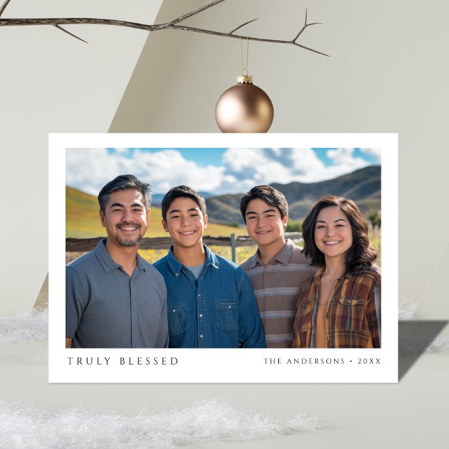 Tarjeta Festiva Navidades religiosos verdaderamente bendecidos se  (Subido por el creador)