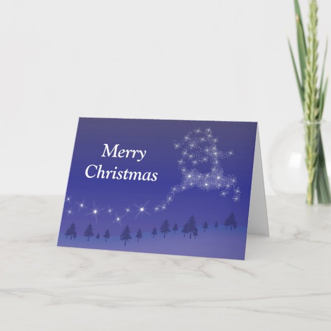 Tarjeta Festiva Navidades renos (Anverso)