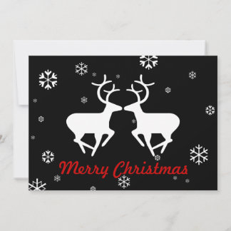Tarjeta Festiva Navidades renos