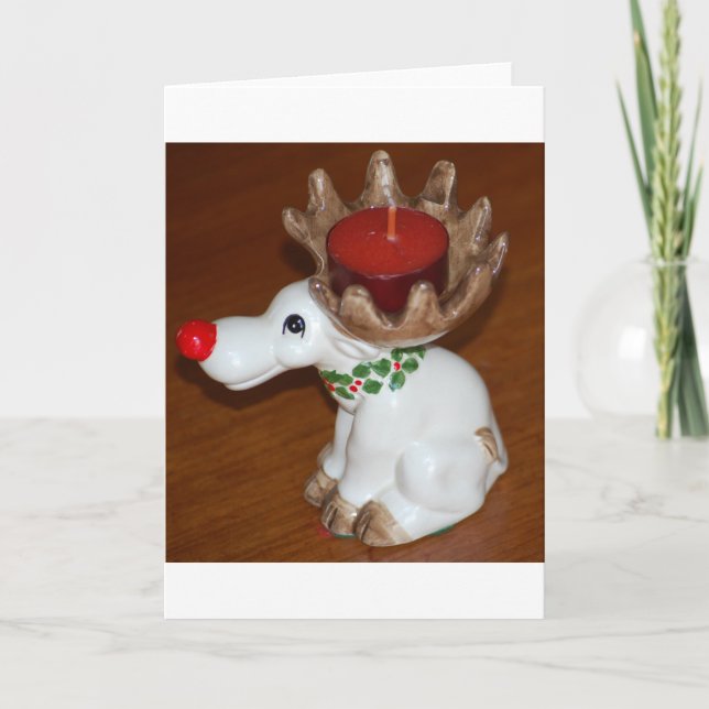 Tarjeta Festiva Navidades renos (Anverso)