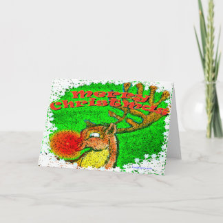 Tarjeta Festiva Navidades renos