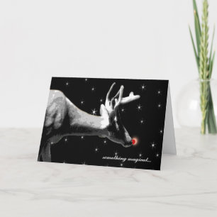 Tarjeta Festiva Navidades/renos de Santa Elena