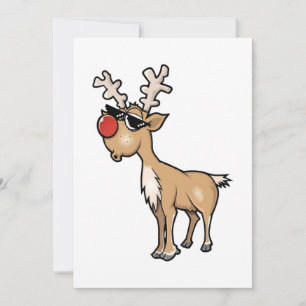 Tarjeta Festiva Navidades renos Thug Life