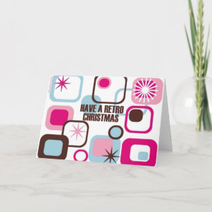 Tarjeta Festiva Navidades retro