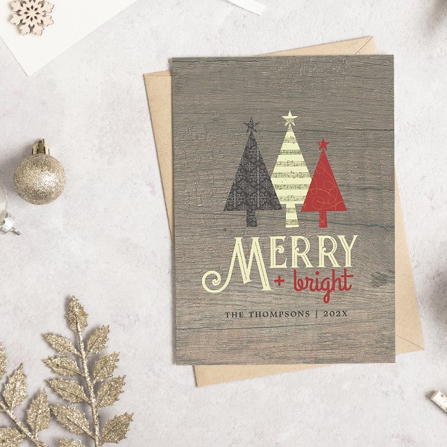 Tarjeta Festiva Navidades Retro Brillantes (Subido por el creador)