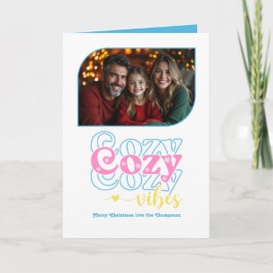 Tarjeta Festiva Navidades retro Candy Pop Cosy Vibes