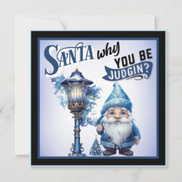 Tarjeta Festiva Navidades Retro Cutie Blue