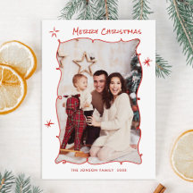 Navidades retro de burla de mano desgarrada foto