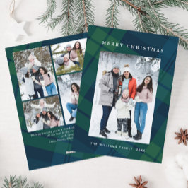 Tarjeta Festiva Navidades retro recibieron 5 saludo fotográfico