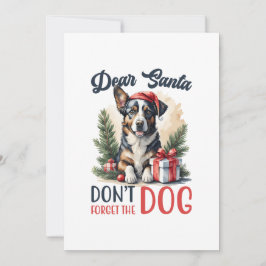 Tarjeta Festiva Navidades retro vintage dan perrito Mascota