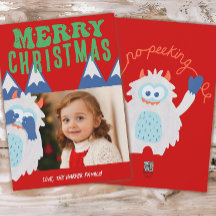 Navidades Retro Yeti Whimsical para niños foto
