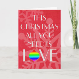 Tarjeta Festiva Navidades rojos con copas de nieve elegantes y Ins