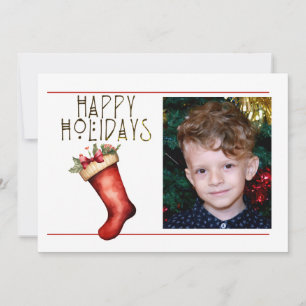 Tarjeta Festiva Navidades ROJOS DE FELICIDAD POR FESTIVOS 1