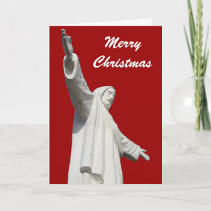 Tarjeta Festiva navidades rojos de jesus