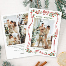 Navidades rojos del Boho caprichoso doblan cinta 5