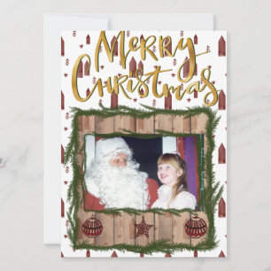 Tarjeta Festiva Navidades rojos y verdes de Rusia