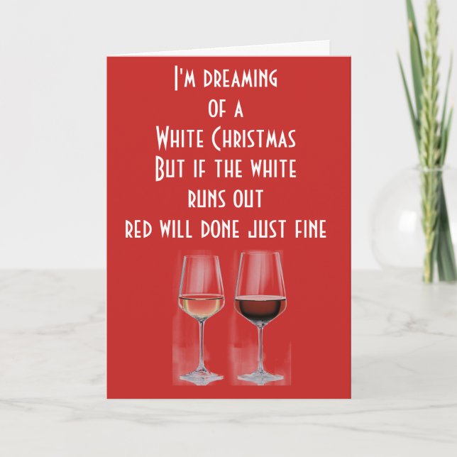 TARJETA FESTIVA NAVIDADES ROJOS Y VERDES - ¡¡¡ROJO Y BLANCO POR VI (Anverso)