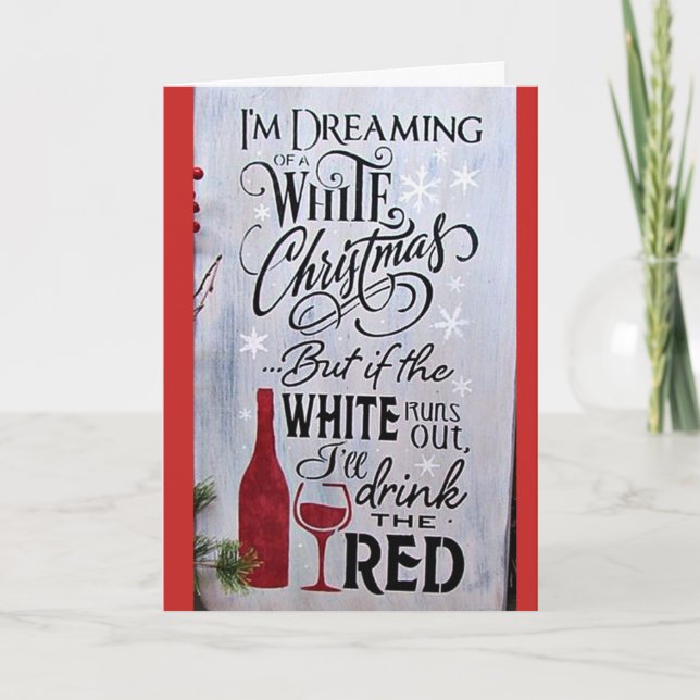 TARJETA FESTIVA NAVIDADES ROJOS Y VERDES - ¡¡¡ROJO Y BLANCO POR VI (Anverso)