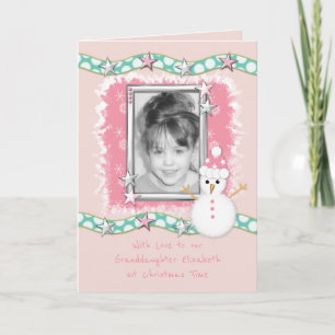 Tarjeta Festiva Navidades rosados de la abuela