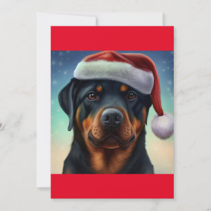 Tarjeta Festiva Navidades Rottweiler Dog Gift T-Shirt